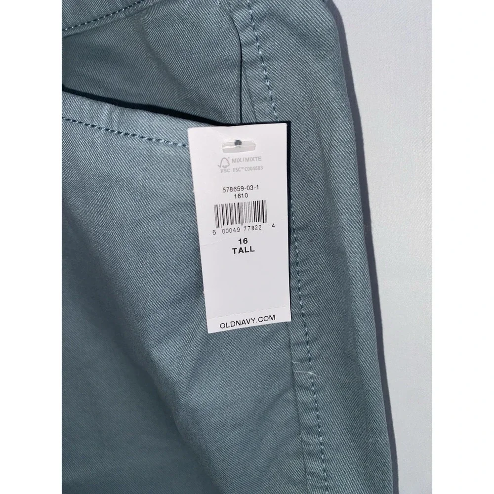 NWT Old Navy Women's Pixie Pants Size 16‎ Tall Blueish-Gray